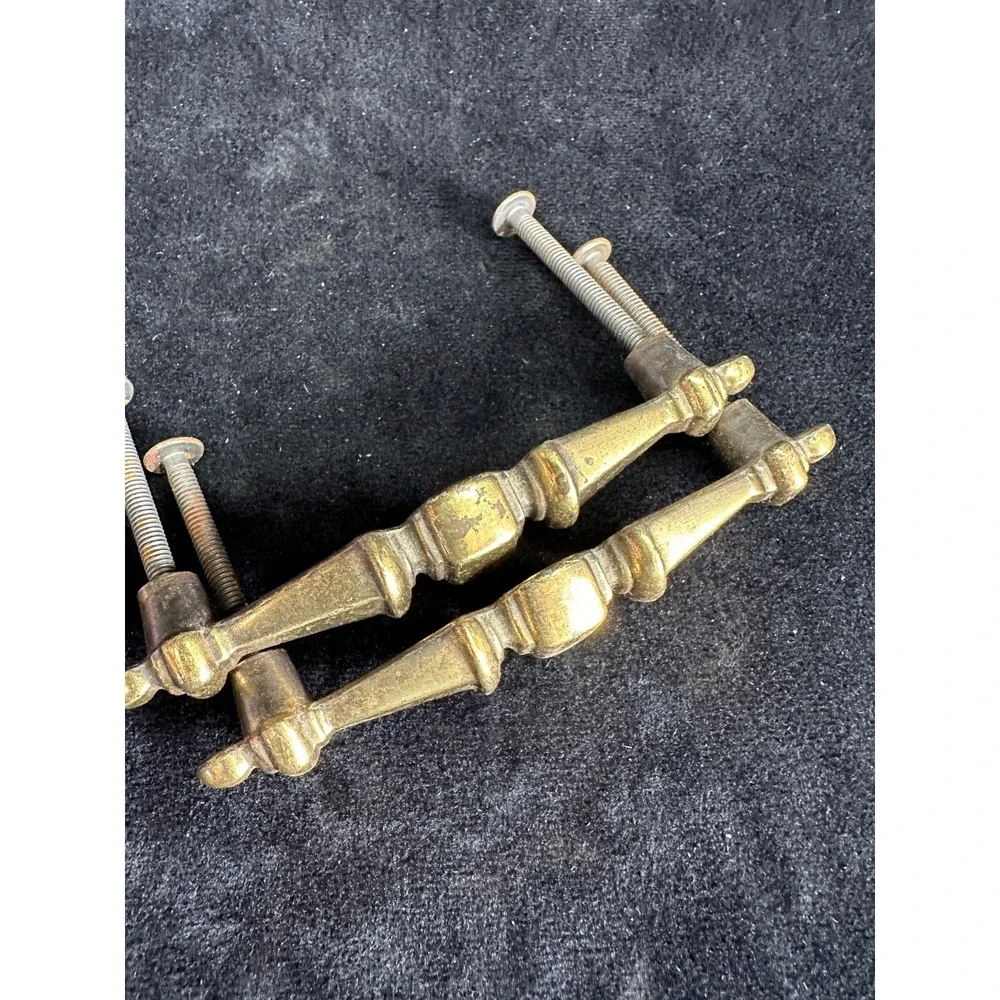 Vintage Brass Door Handles Drawer Pull Vintage Hardware MCM 4
